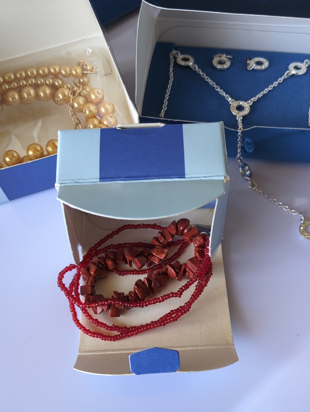 ☀️Avon 3 NIB Pieces: Element Bracelet, Circle Y Necklace and Drop Necklace